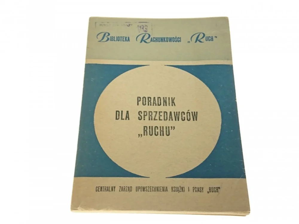 PORADNIK DLA SPRZEDAWCÓW 'RUCHU' (1968) Niska cena