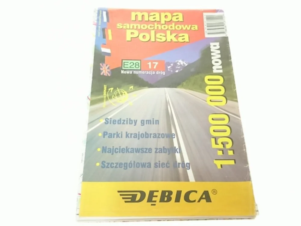 Taniej MAPA SAMOCHODOWA POLSKI 1:500 000 (2001)