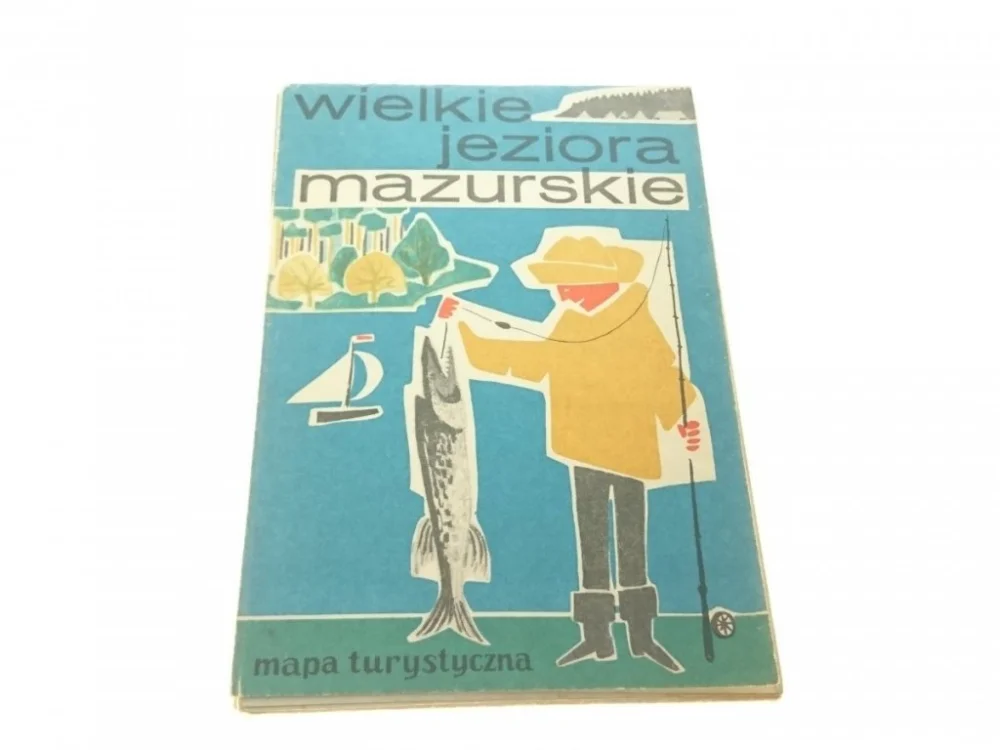 WIELKIE JEZIORA MAZURSKIE. MAPA TURYSTYCZNA (1973) Obniżka ceny