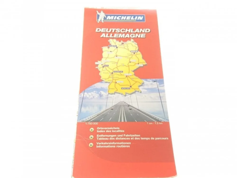 Okazja DEUTSCHLAND ALLEMAGNE 1:750 000