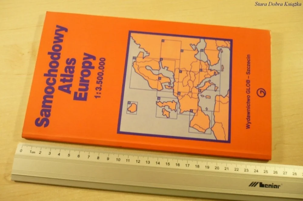 SAMOCHODOWY ATLAS EUROPY 1: 3 500 000 (1990) Dostępne od ręki