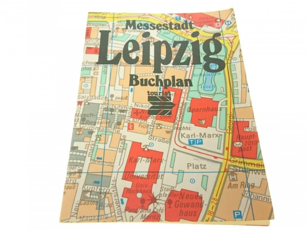 Hit sprzedaży MESSESTADT LEIPZIG BUCHPLAN TOURIST 1:15 000 1988
