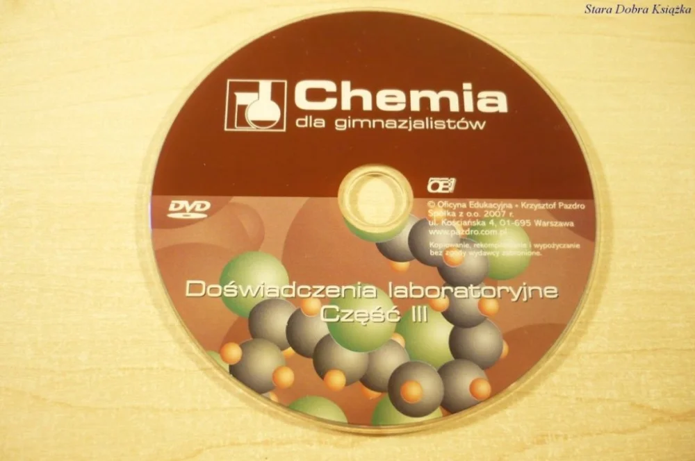 CHEMIA DLA GIMNAZJALISTÓW DVD DOŚWIADCZENIA CZ III Kup online