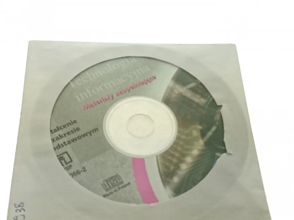Ograniczona ilość TECHNOLOGIA INFORMACYJNA. MATERIAŁY (2002)