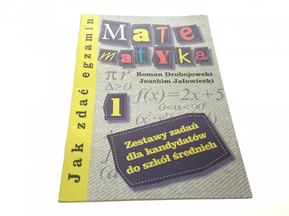 Wysoka jakość MATEMATYKA. ZESTAWY CZ. 1 - Drohojowski (1999)