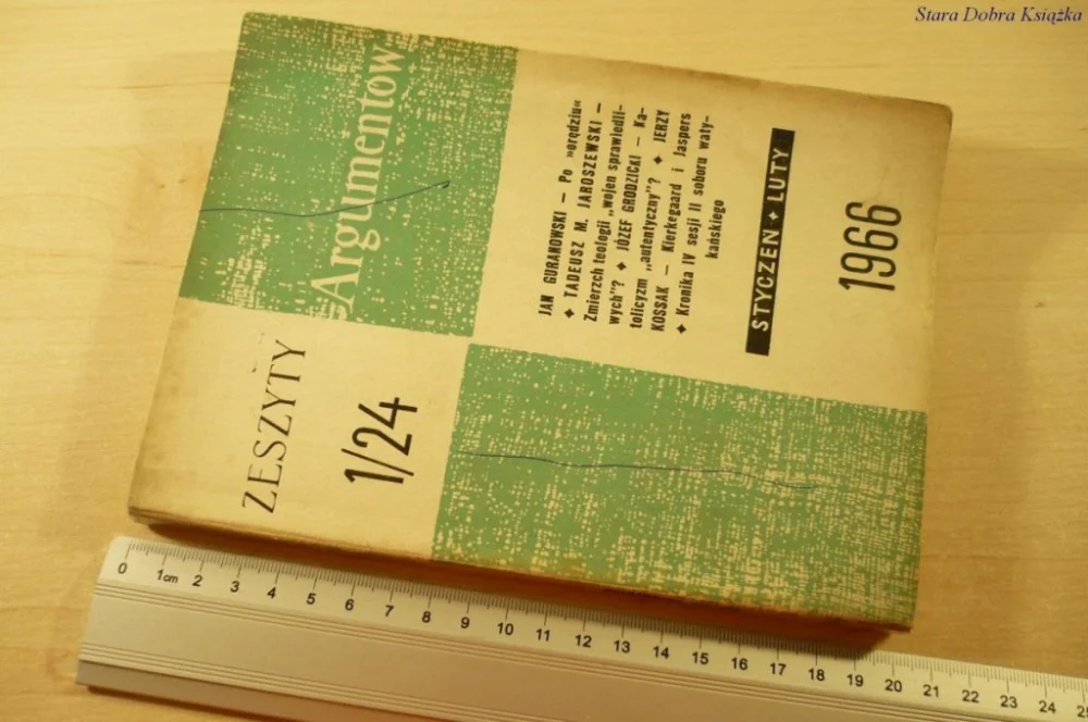 Zamów teraz ZESZYTY ARGUMENTÓW 1/24 STYCZEŃ LUTY 1966
