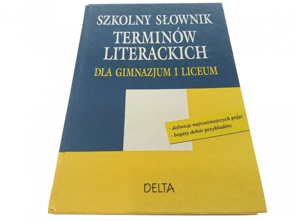 Kup teraz SZKOLNY SŁOWNIK TERMINÓW LITERACKICH - Miłkowski