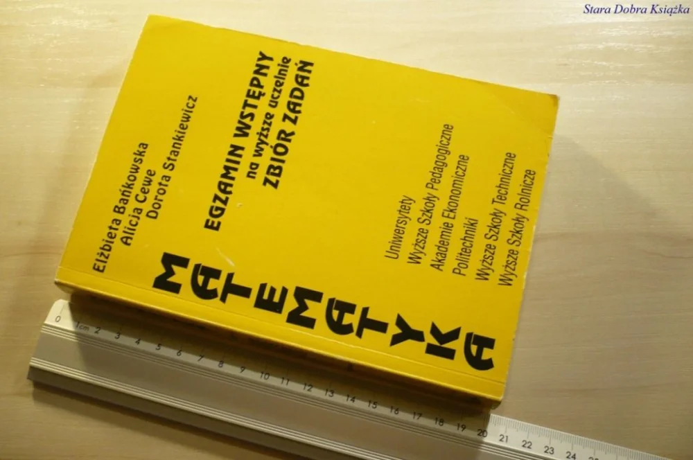 MATEMATYKA. EGZAMIN WSTĘPNY... - Bańkowska 1996 Sprawdź teraz