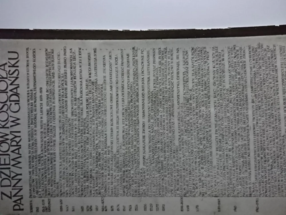 Ostatnie sztuki Z DZIEJÓW KOŚCIOŁA PANNY MARYI W GDAŃSKU