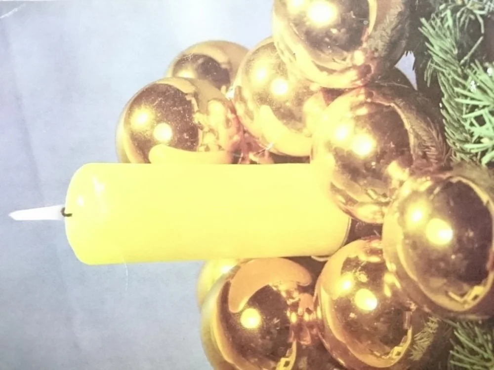 Super okazja FROHE WEIHNACHTEN. ŻÓŁTA ŚWIECZKA