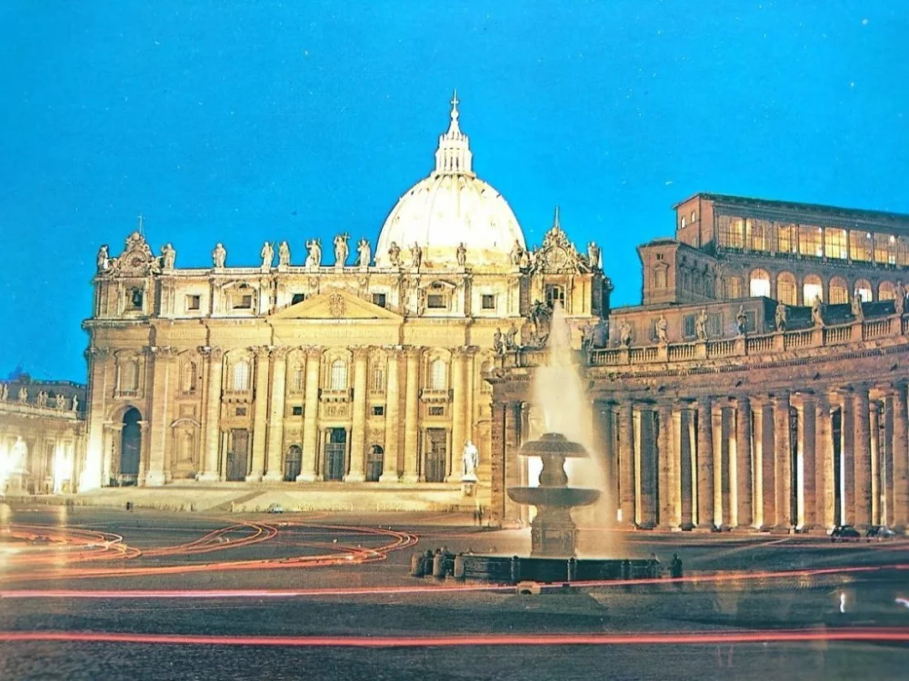 CITTA DEL VATICANO. PIAZZA S. PIETRO DI NOTTE Dostępne od ręki