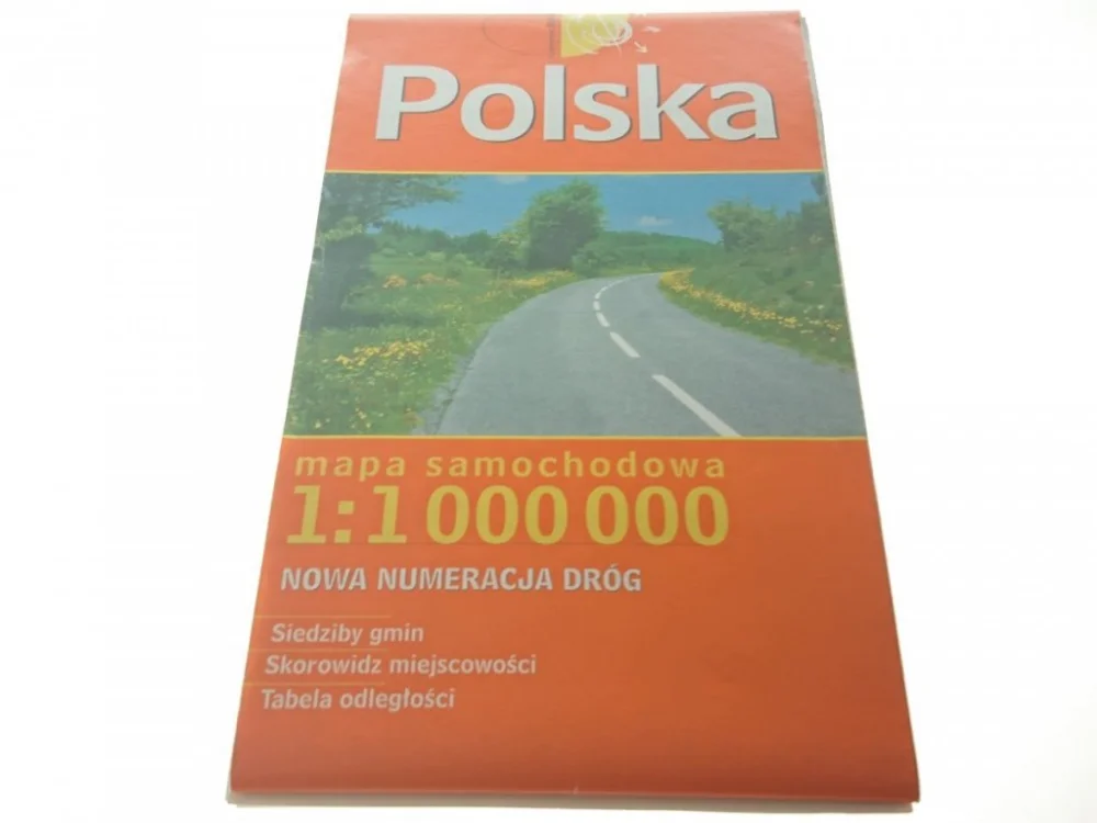 Najlepsza cena POLSKA. MAPA SAMOCHODOWA 1: 1 000 000
