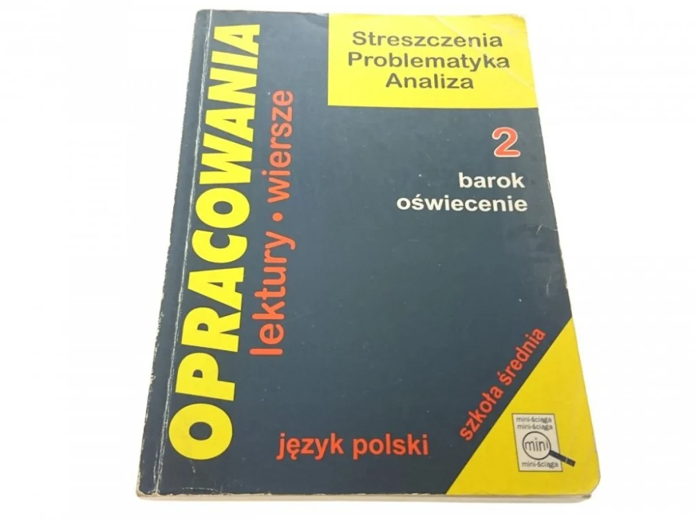 OPRACOWANIA 2 BAROK OŚWIECENIE - Stopka 1996 Ostatnia szansa