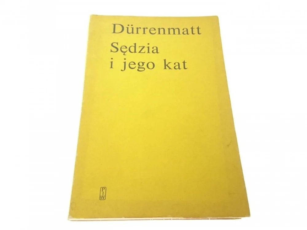 SĘDZIA I JEGO KAT - Friedrich Durrenmatt 1972 Tylko dziś