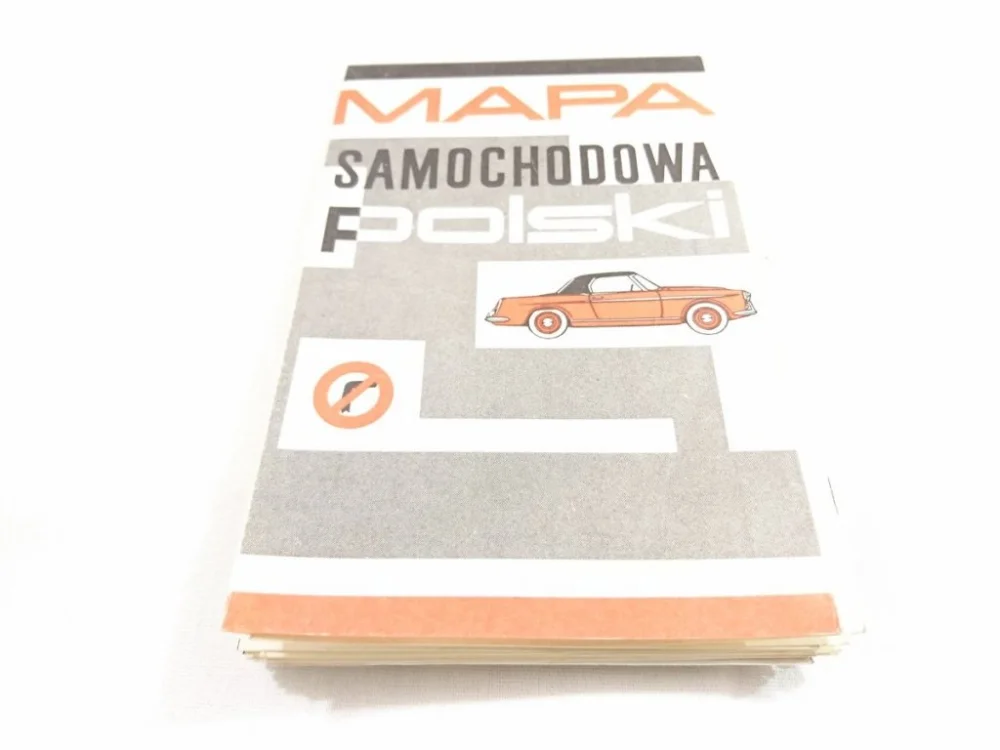 Do wyczerpania zapasów MAPA SAMOCHODOWA POLSKI 1967
