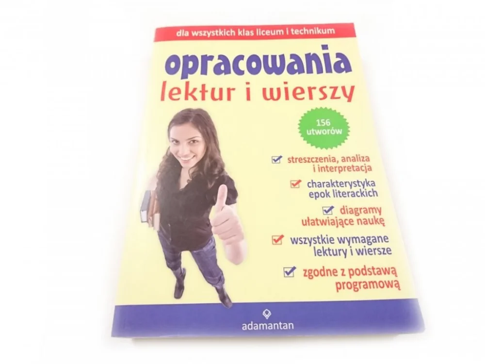 OPRACOWANIA LEKTUR I WIERSZY Red. Jagodziński 2012 Darmowy zwrot