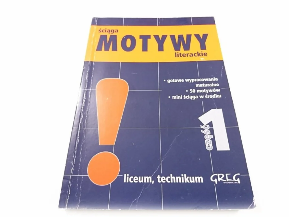 ŚCIĄGA MOTYWY LITERACKIE CZĘŚĆ 1 - D. Stopka Do wyczerpania zapasów