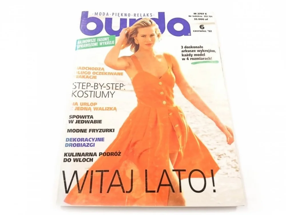 Ostatnie sztuki BURDA NR 6 CZERWIEC '92