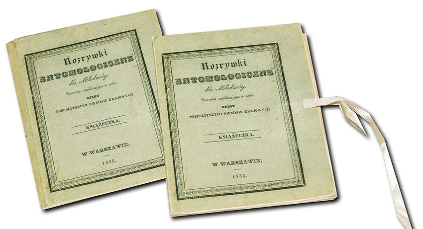 STRONCZYŃSKI- ROZRYWKI ENTOMOLOGICZNE wyd. 1835 kolorowane tablice Promocja