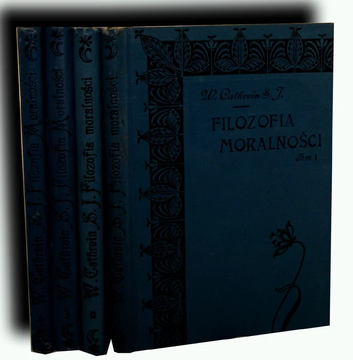 Niska cena CATHREIN - FILOZOFIA MORALNA 1-2 w 4 wol. wyd.1904 oprawa