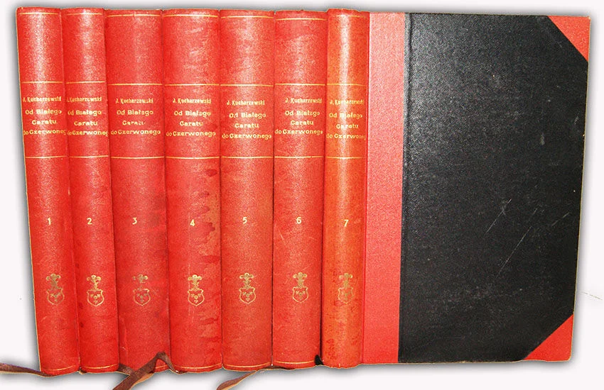 Premium KUCHARZEWSKI- OD BIAŁEGO DO CZERWONEGO CARATU t.1-7 (komplet) wyd.1923 - 1935