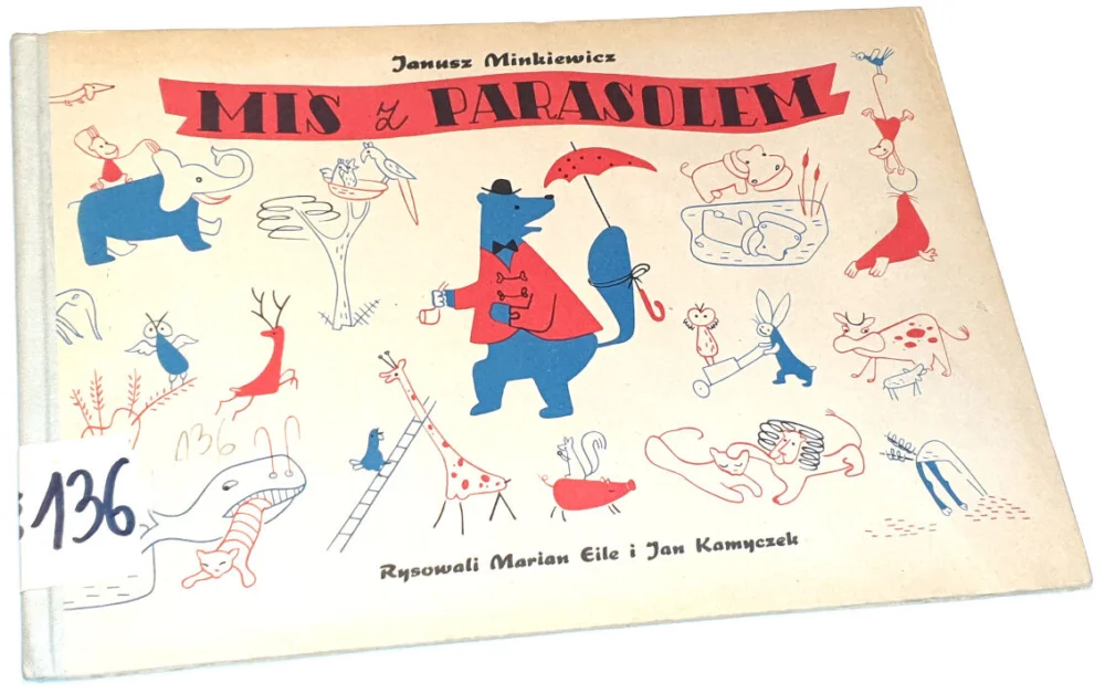 Bezpieczna płatność MINKIEWICZ- MIŚ Z PARASOLEM wyd. 1960
