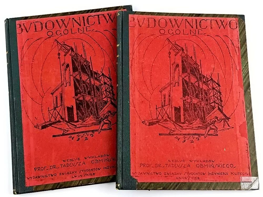 OBMIŃSKI - BUDOWNICTWO OGÓLNE T.I-II wyd. 1925 Nowy