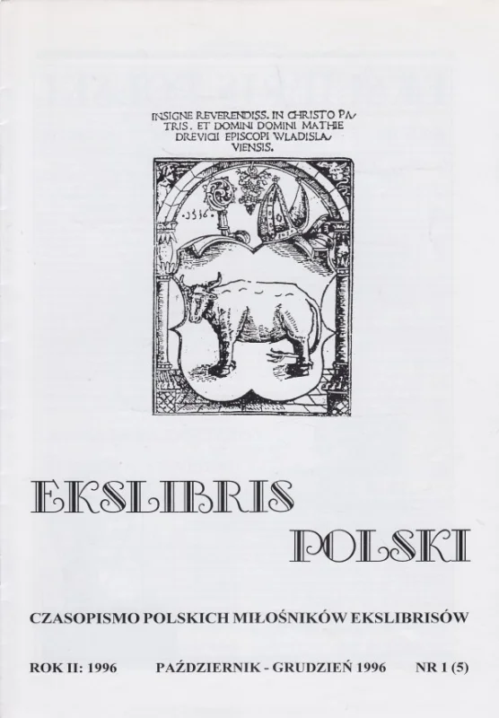 EKSLIBRIS POLSKI NR 1/1996 Obniżka ceny