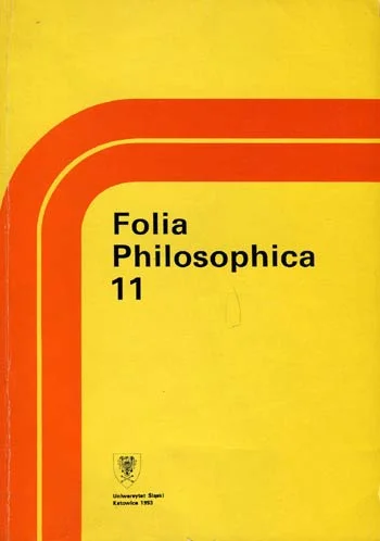 Darmowy zwrot FOLIA PHILOSOPHICA 11