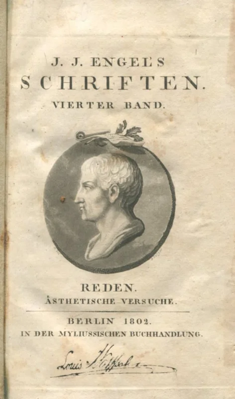 J. J. ENGEL’S SCHRIFTEN VIERTER BAND. REDEN. ASTHETISCHE VERSUCHE Kup teraz