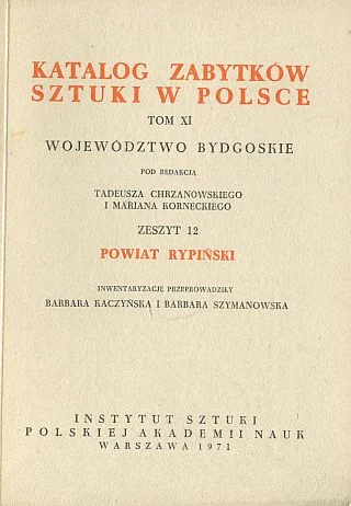 KATALOG ZABYTKÓW SZTUKI W POLSCE. POWIAT RYPIŃSKI Dostępne od ręki