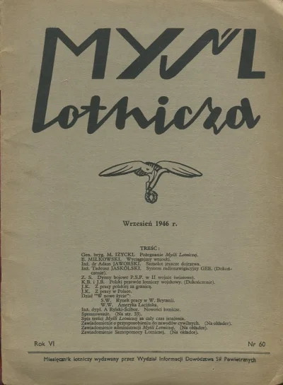MYŚL LOTNICZA ROK VI. NR 60 Wysoka jakość