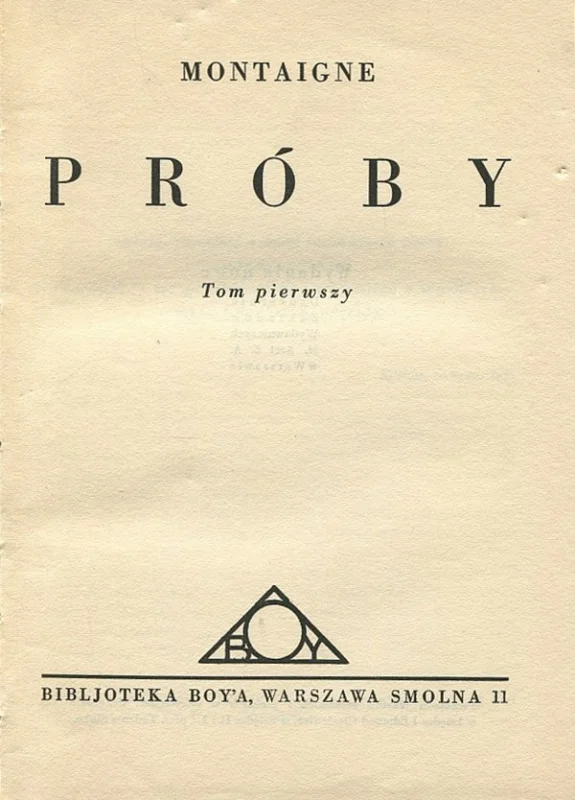 Zniżka PRÓBY. TOM I-V