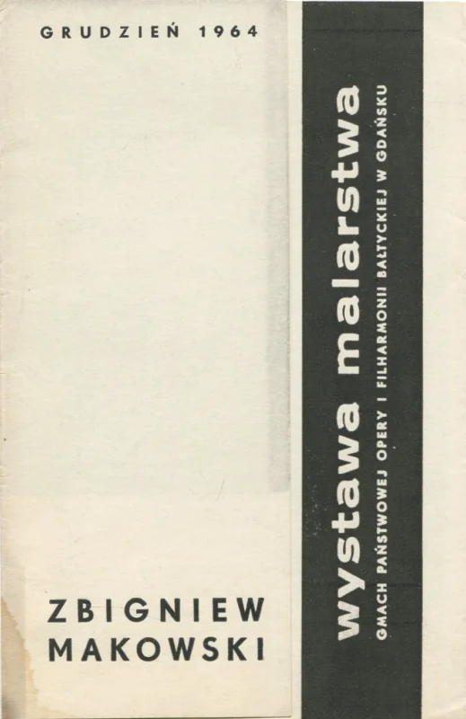 ZBIGNIEW MAKOWSKI. Wystawa malarstwa. Katalog Najlepsza cena